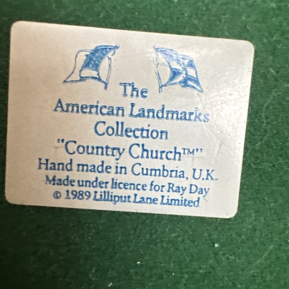 Lilliput Lane American Landmarks Country Church Retired 1989 Vintage Nostalgia‎ - Picture 5 of 15